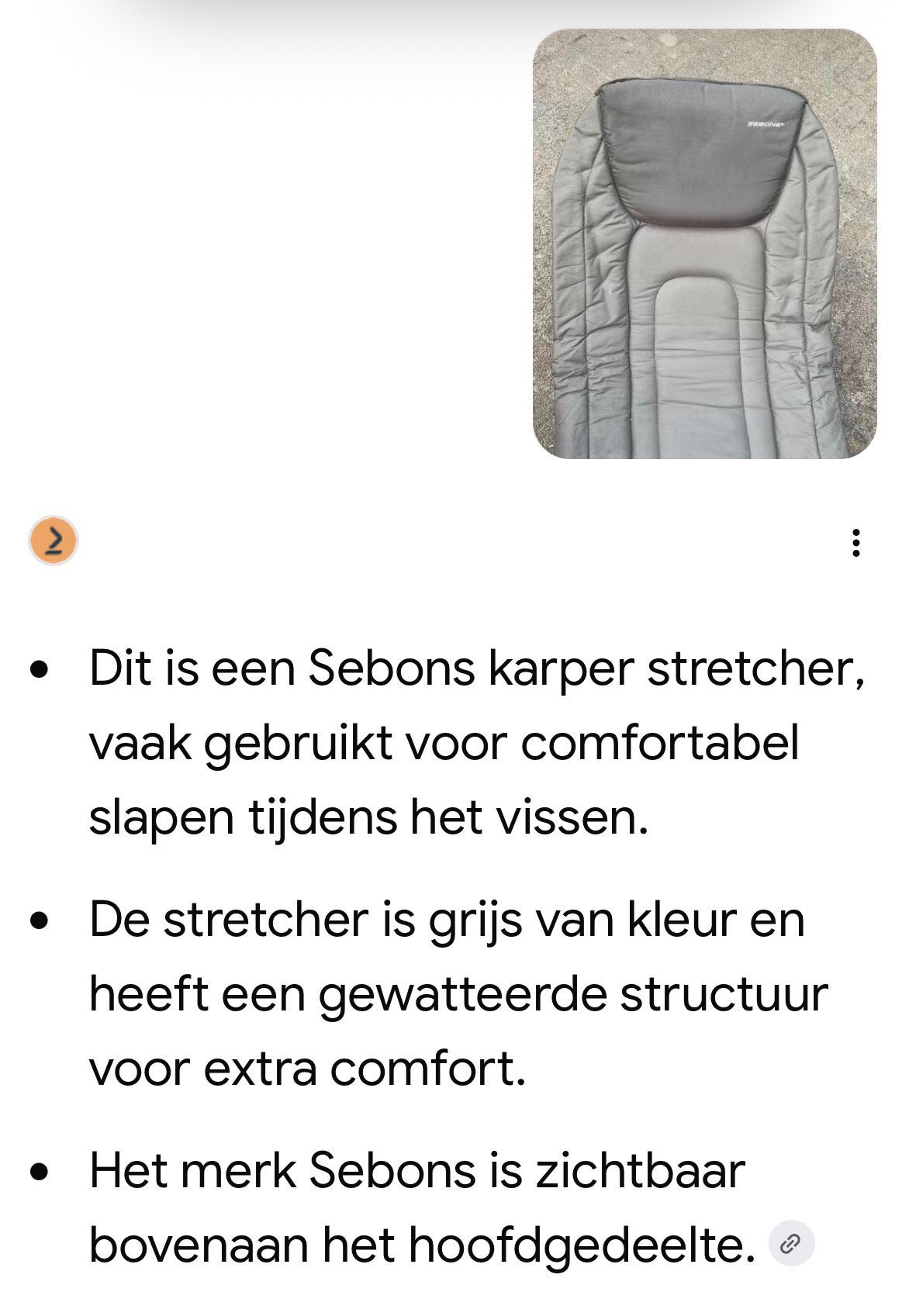 Sebons Karper strecher, Watersport en Boten, Ophalen, Zo goed als nieuw