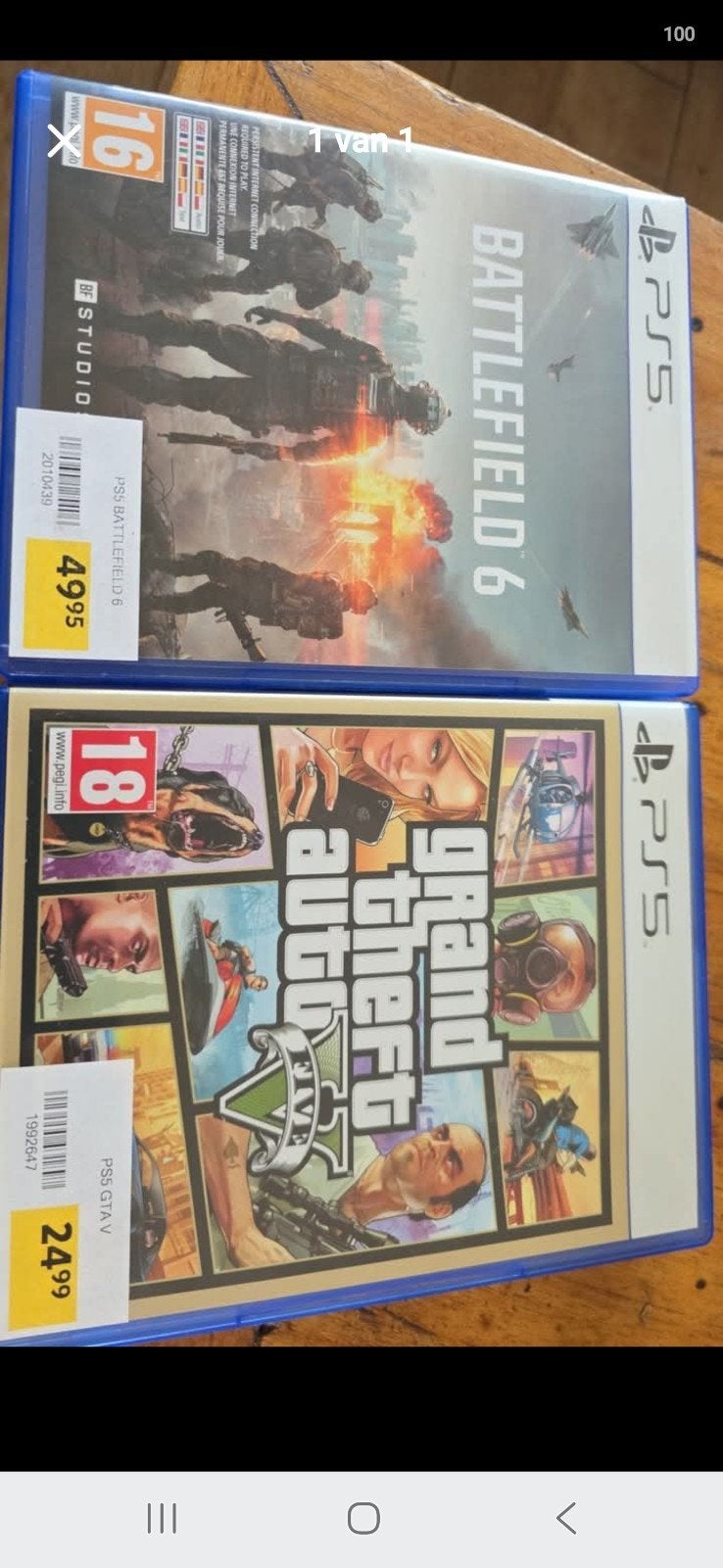 PS5 Games: Battlefield 6 & Grand Theft Auto V, Ophalen, Online, Vanaf 18 jaar, Shooter