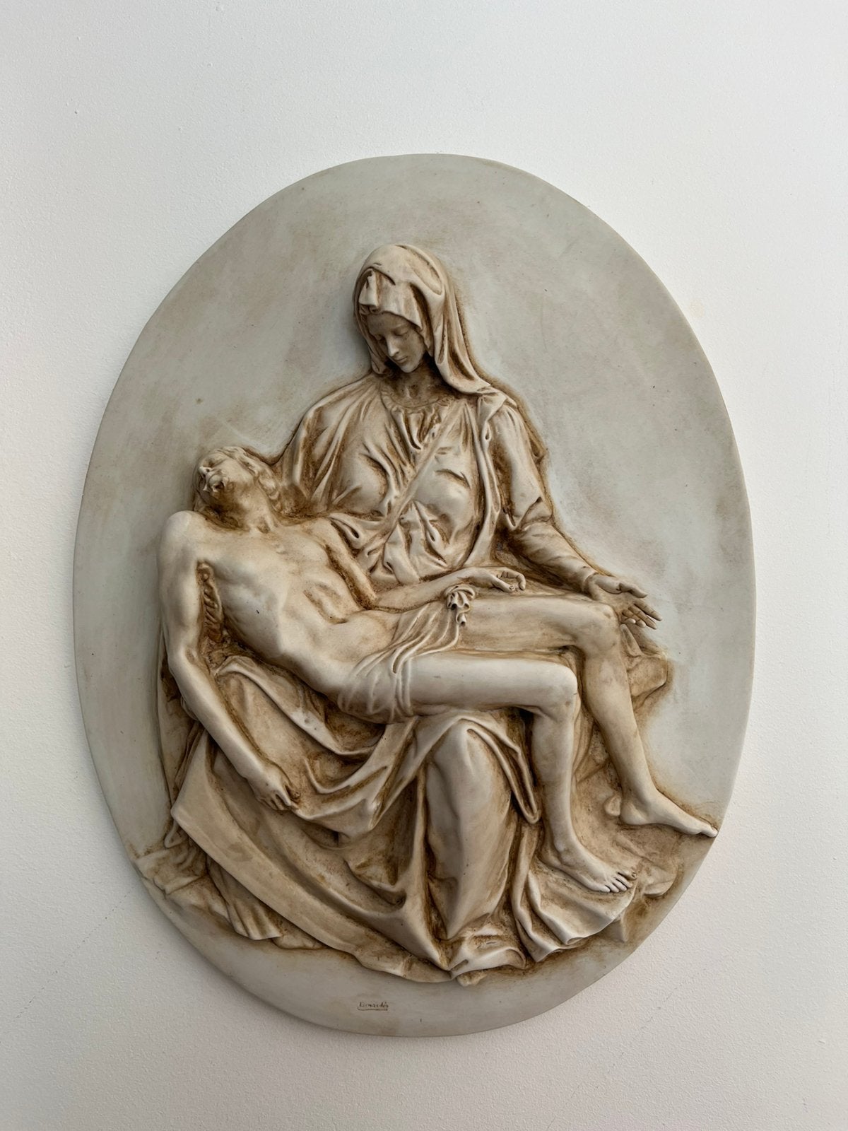 Vintage Italiaanse Pietà Benachio – Michelangelo – 30 cm, Ophalen of Verzenden