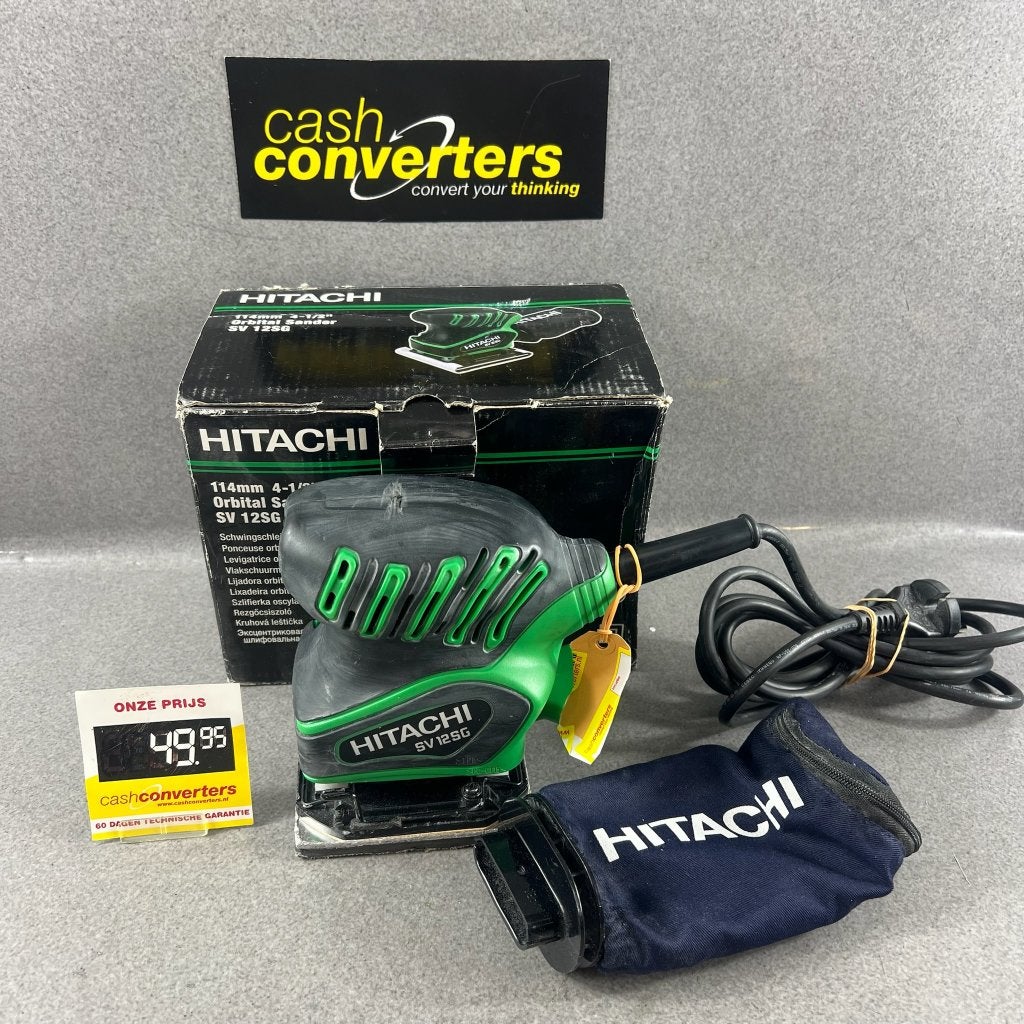 Hitachi SC12SG Schuurmachine | in doos | 413427, Ophalen of Verzenden, Gebruikt, Minder dan 600 watt, Vlakschuurmachine