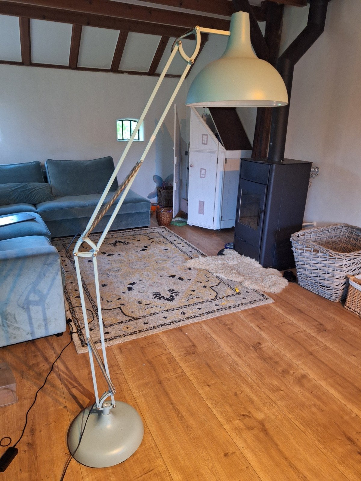 Vloerlamp staand model, Ophalen, Gebruikt, E27 (groot), Metaal
