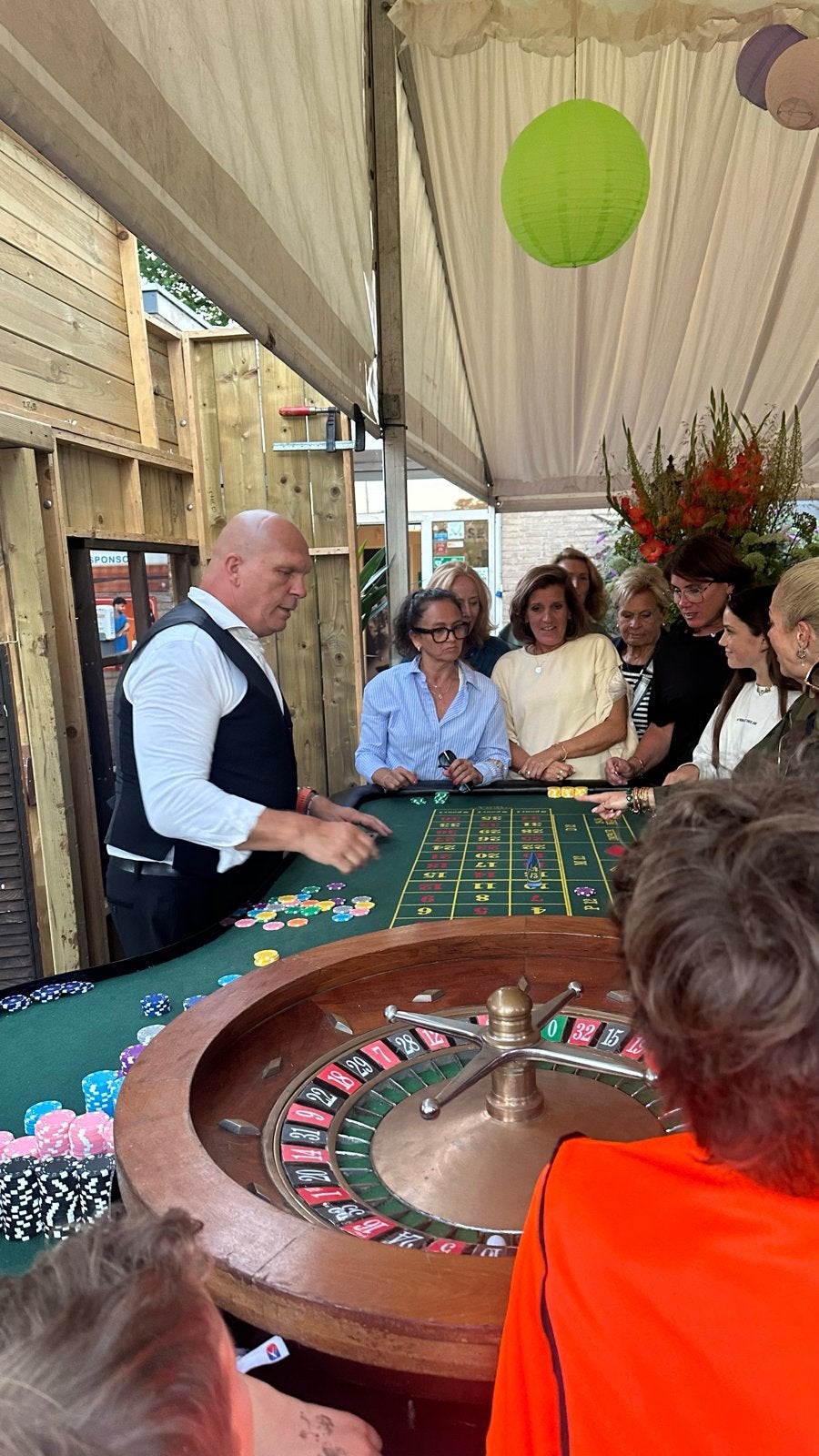 Casino huren inclusief professionele Croupier, Ophalen of Verzenden, Gebruikt