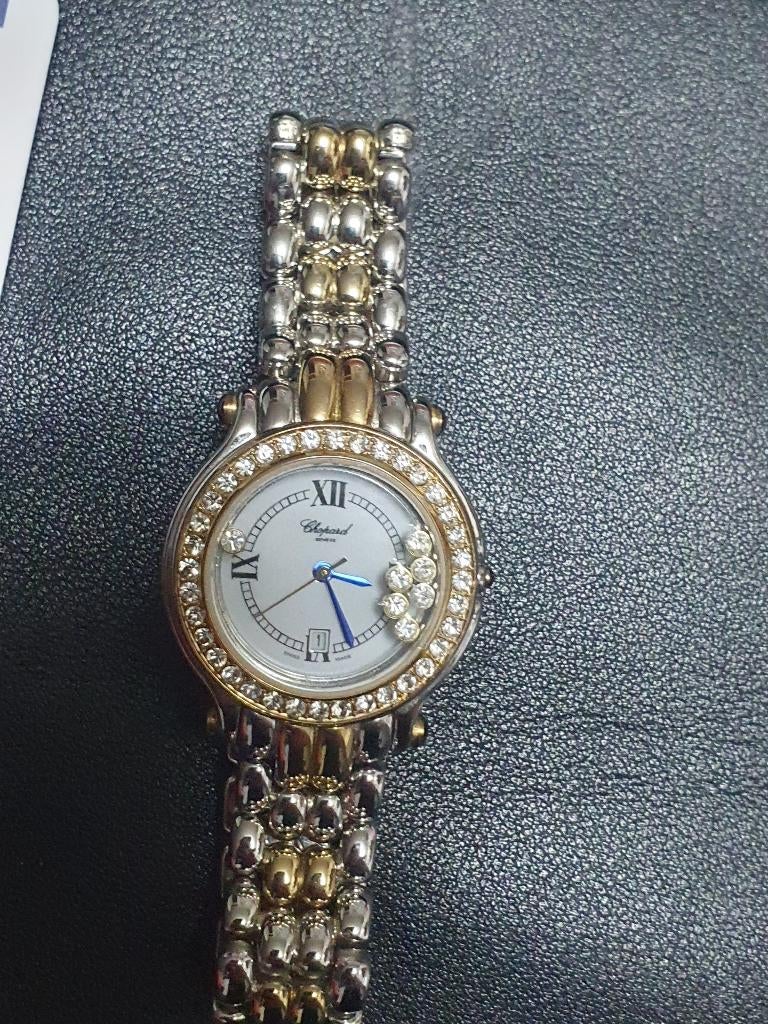 Vitage dames horloge jaren  18 kr goud op Zilver met steentj, Sieraden, Tassen en Uiterlijk, Horloges | Dames, Overige merken