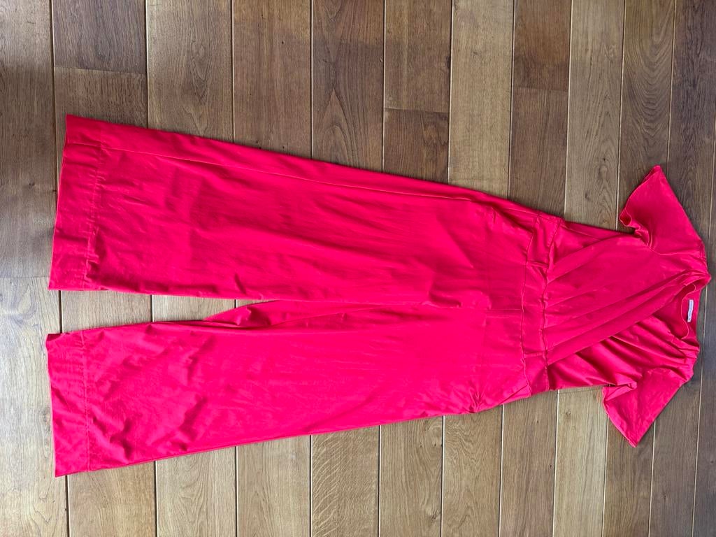 Studio Anneloes jumpsuit rood brede pijp maat XL, Kleding | Dames, Ophalen of Verzenden, Zo goed als nieuw, Maat 46/48 (XL) of groter