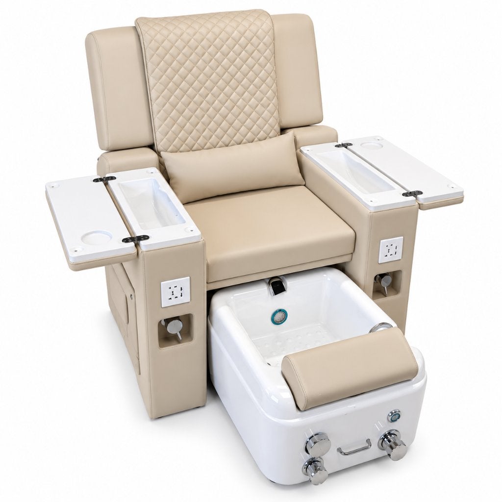 Pedicure Stoel DSS Relaxia Beige nagelstudio groothandel, Overige materialen, Overige kleuren, Nieuw, Ophalen of Verzenden
