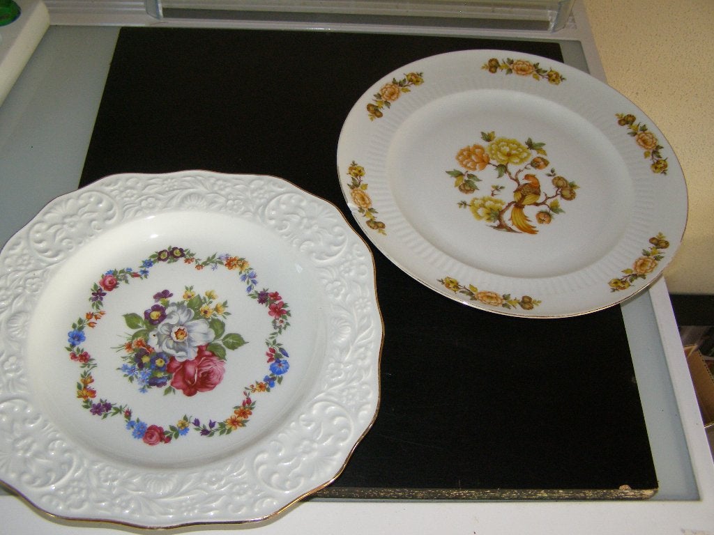 Twee oude gebaksschalen, Ophalen of Verzenden