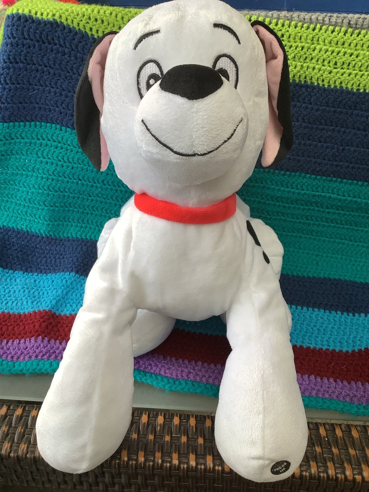 Disney Dalmatiër knuffel met geluid - Steun KIKA, Zo goed als nieuw, Middelgroot (20 tot 80 cm), Wit, Disney