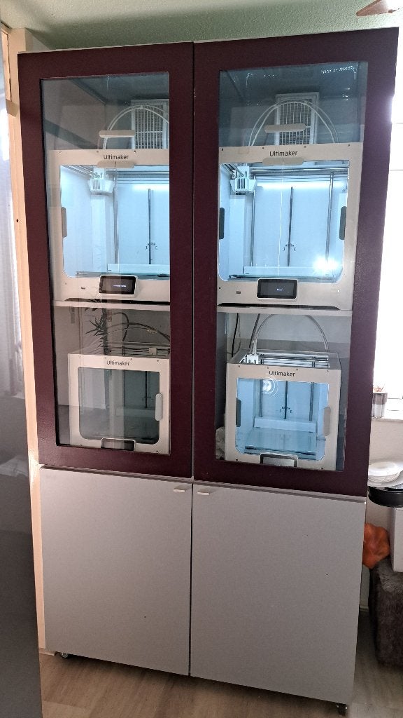 4 x Ultimaker printers + Kast, Computers en Software, Ophalen, Gebruikt, Ingebouwde Wi-Fi, UltiMaker