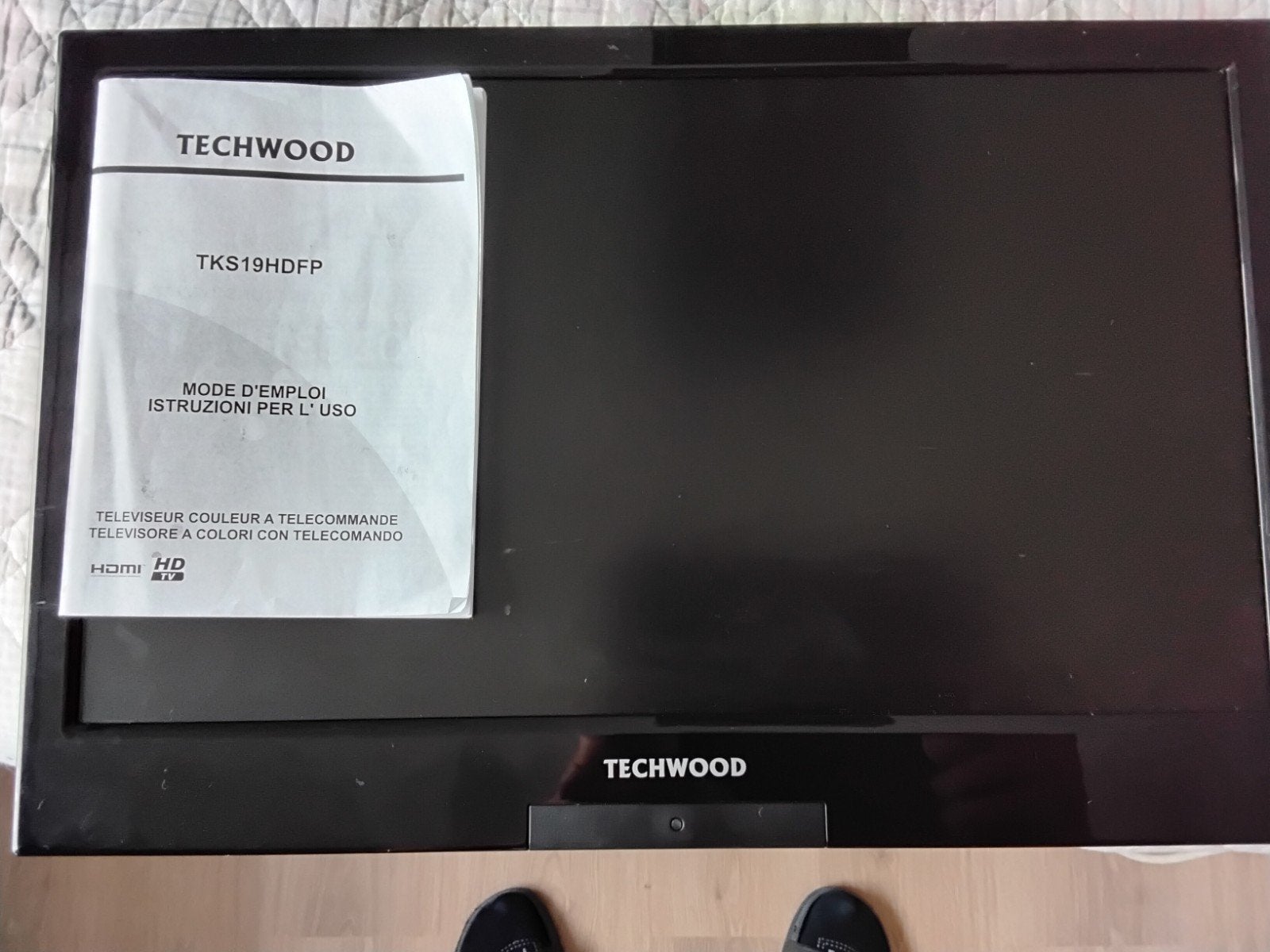 Techwood TKS19HDFP TV met ingebouwde DVD-speler, Gebruikt, 50 Hz, Minder dan 40 cm, Ophalen