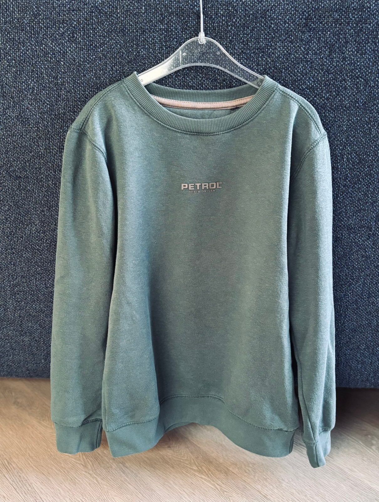 Petrol trui, maat 152-158, army green, Ophalen of Verzenden, Zo goed als nieuw, Jongen, Trui of Vest