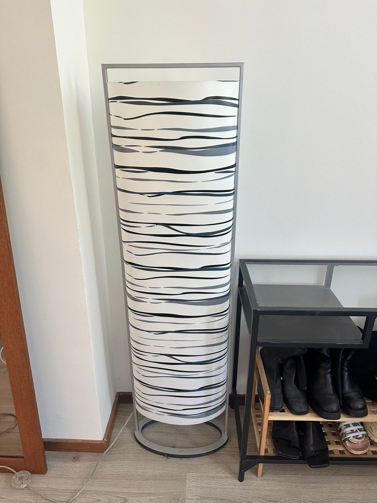 Stalamp paul neuhaus zebraprint, Ophalen, Zo goed als nieuw, Minder dan 100 cm