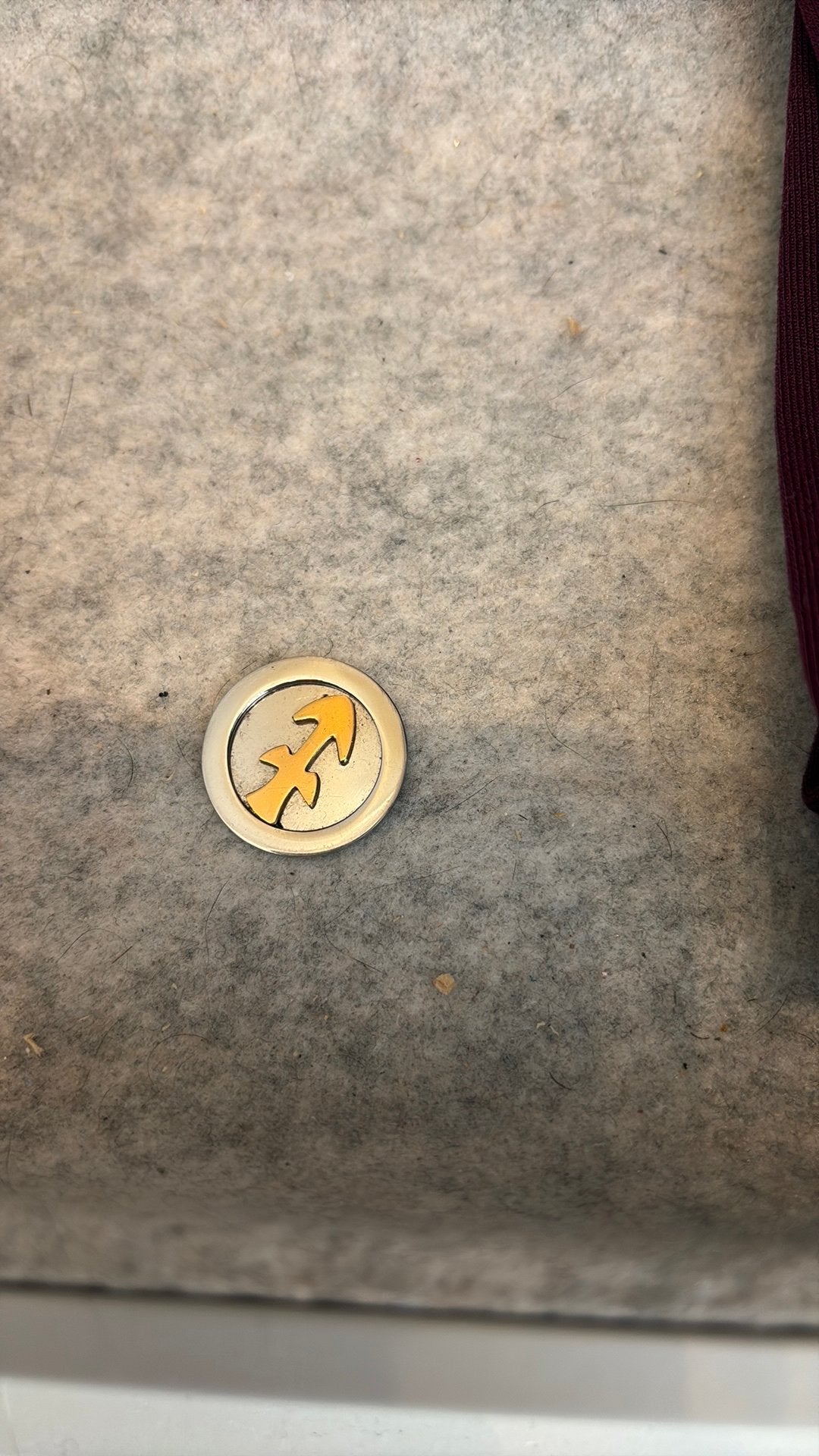 Mi moneda ketting munt boodschutter, Ophalen of Verzenden, Zo goed als nieuw, Zilver