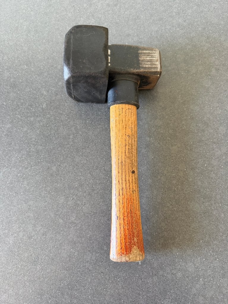 Zware moker met losse rubberen kop, Doe-het-zelf en Verbouw, Ophalen of Verzenden, Gebruikt, Hamer