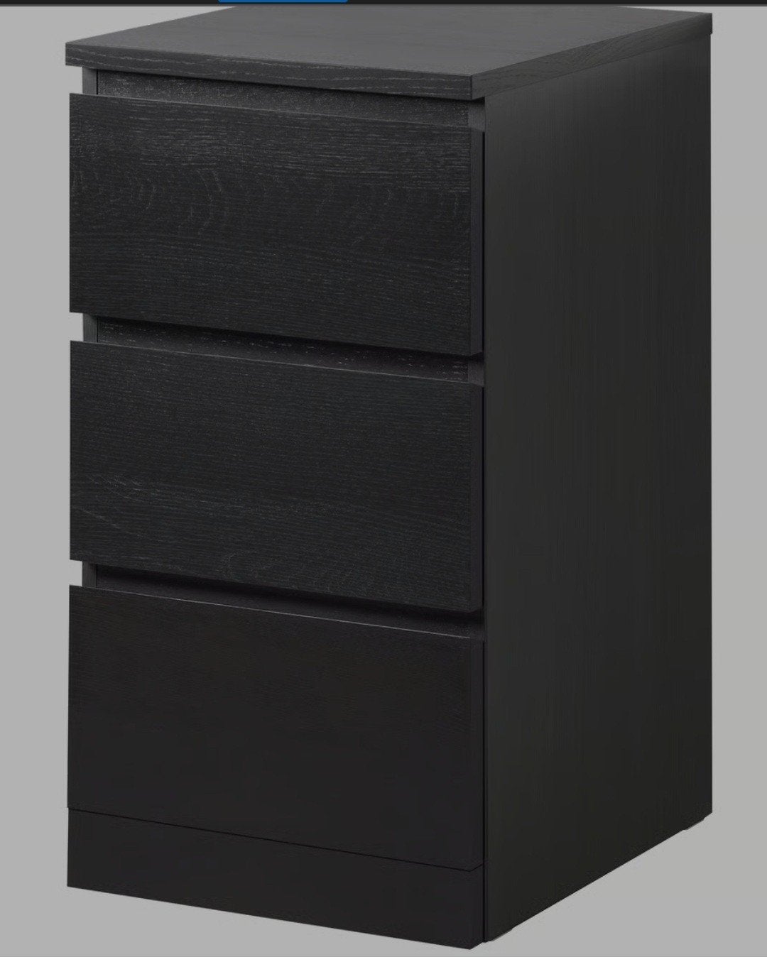 2x IKEA Malm ladekast zwartbruin met 3 lades, Huis en Inrichting, Kasten | Ladekasten, Ophalen, Minder dan 50 cm, Gebruikt, 3 of 4 laden