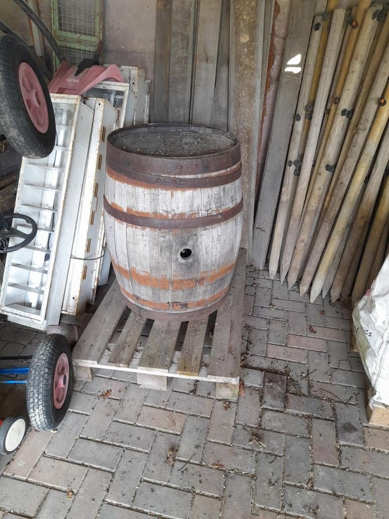 Eiken regenton, 150 liter of meer, Ophalen of Verzenden, Hout