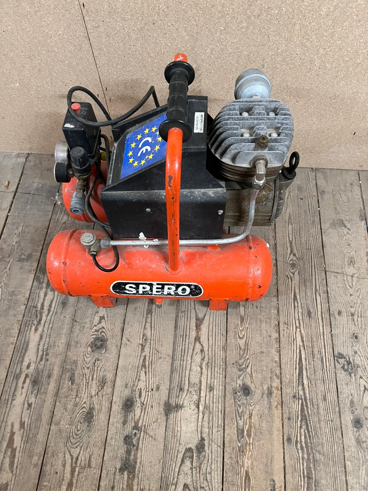 Spero compressor, Minder dan 25 liter, Ophalen of Verzenden, Zo goed als nieuw, Minder dan 200 liter/min