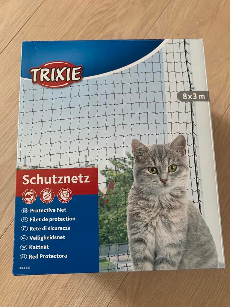 Kattennet 8x3 m zwart, Ophalen of Verzenden, Nieuw