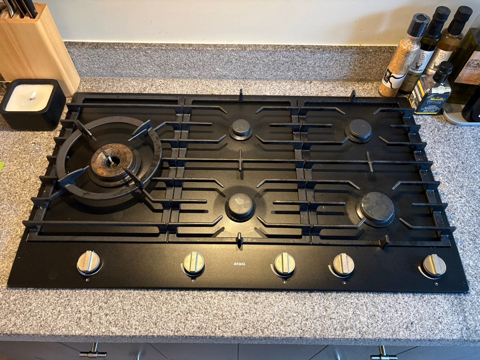 ATAG HG9592EBA Gasfornuis - 5 kookzones, Inbouw, Ophalen, Gebruikt, Minder dan 85 cm, 60 cm of meer