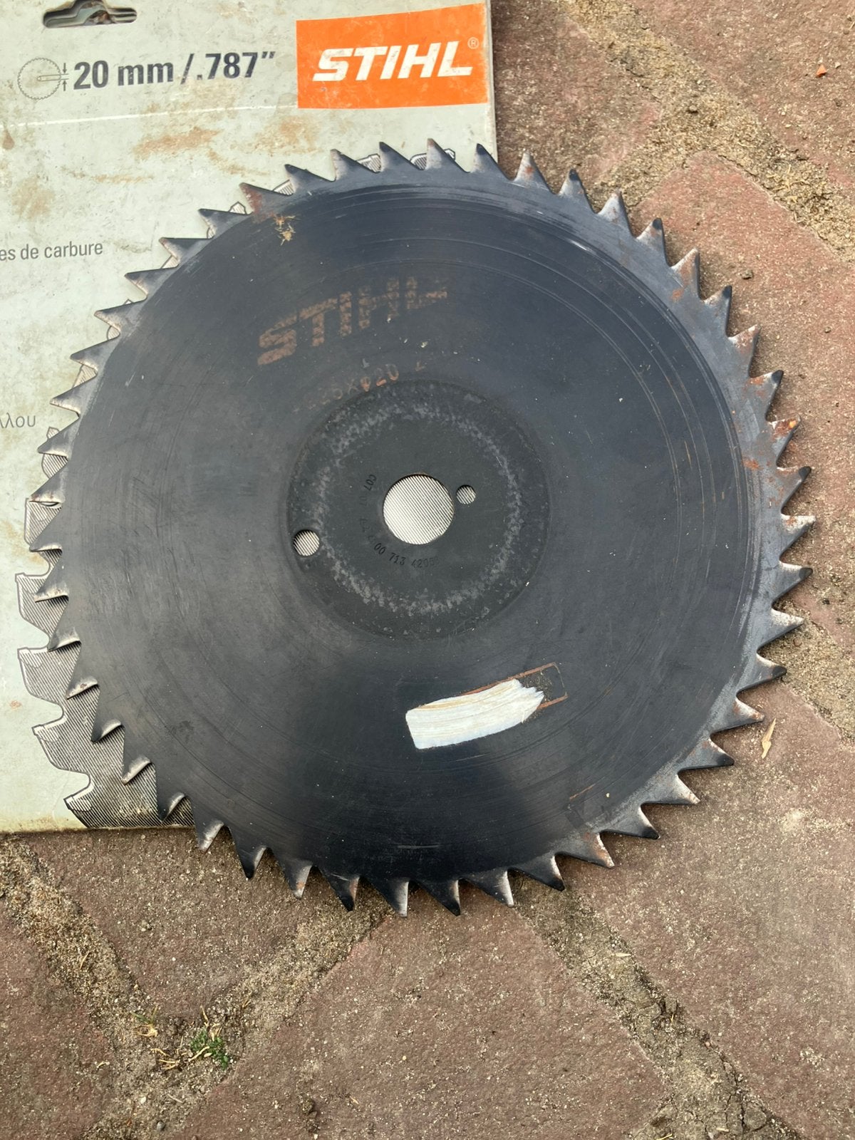 Stihl Cirkelzaagblad hardmetalen 225 mm, Ophalen, Zo goed als nieuw, Benzine