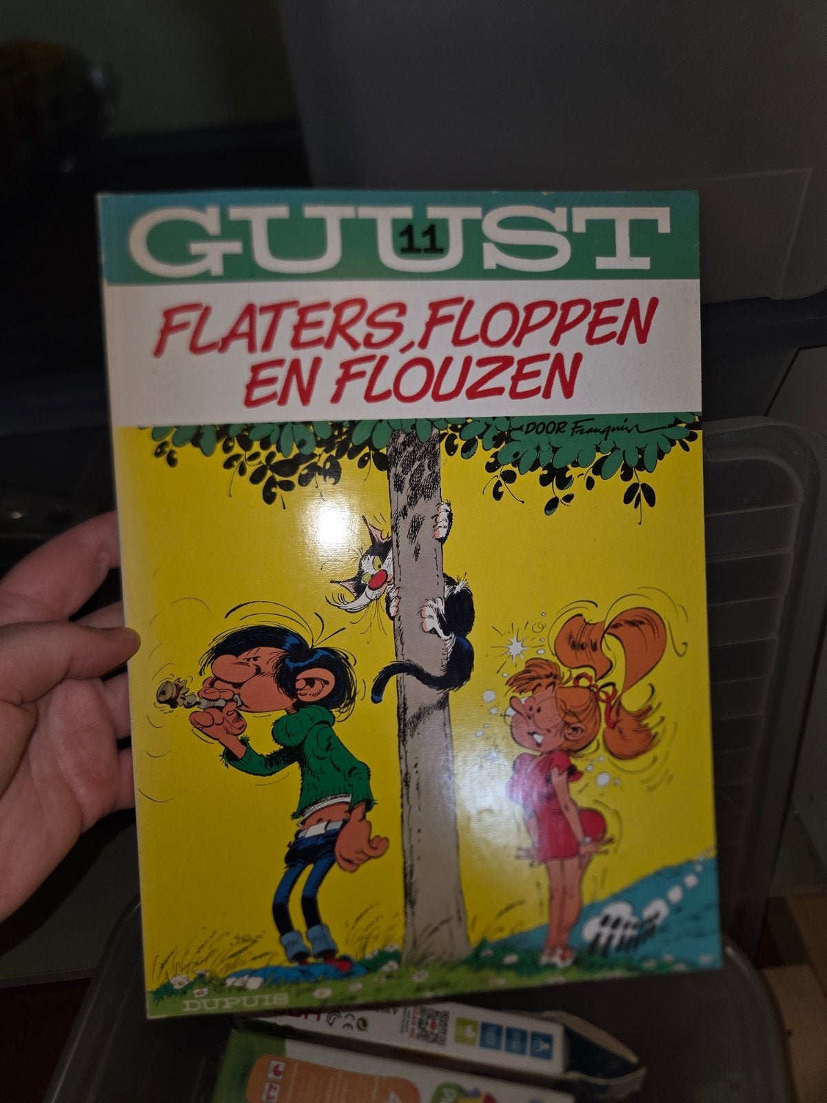 Guust Flater 11: Flaters, Floppen en Flouzen, Eén stripboek, Ophalen of Verzenden, Zo goed als nieuw