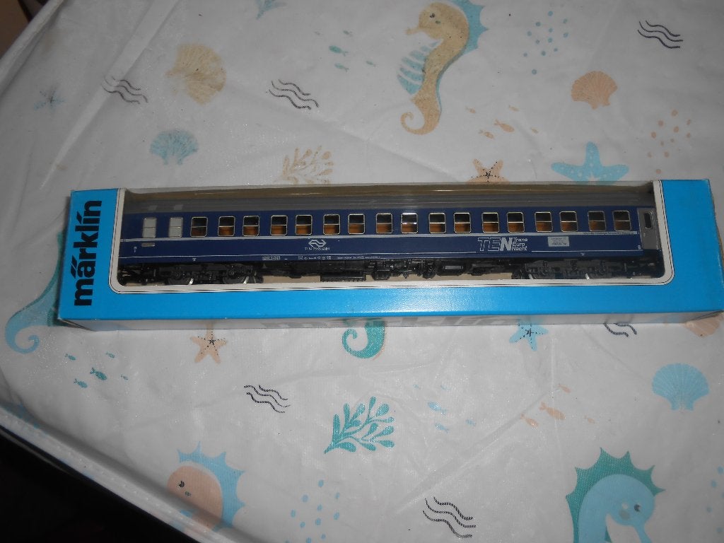 Märklin 4151 Slaaprijtuig van de NS, Nederland Trans Euro Na, Wisselstroom, Verzenden, NS, Märklin