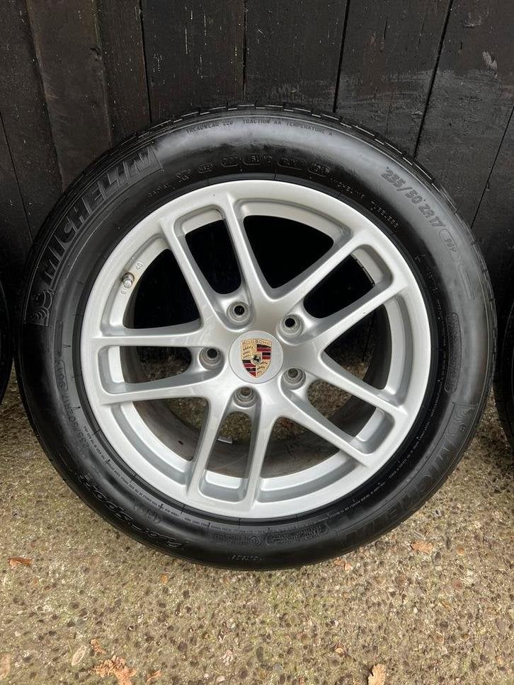 Originele Porsche boxster Cayman s velgen 5x130 breedset 17?, Auto-onderdelen, Banden en Velgen, Niet ingevuld, Gebruikt, Banden en Velgen