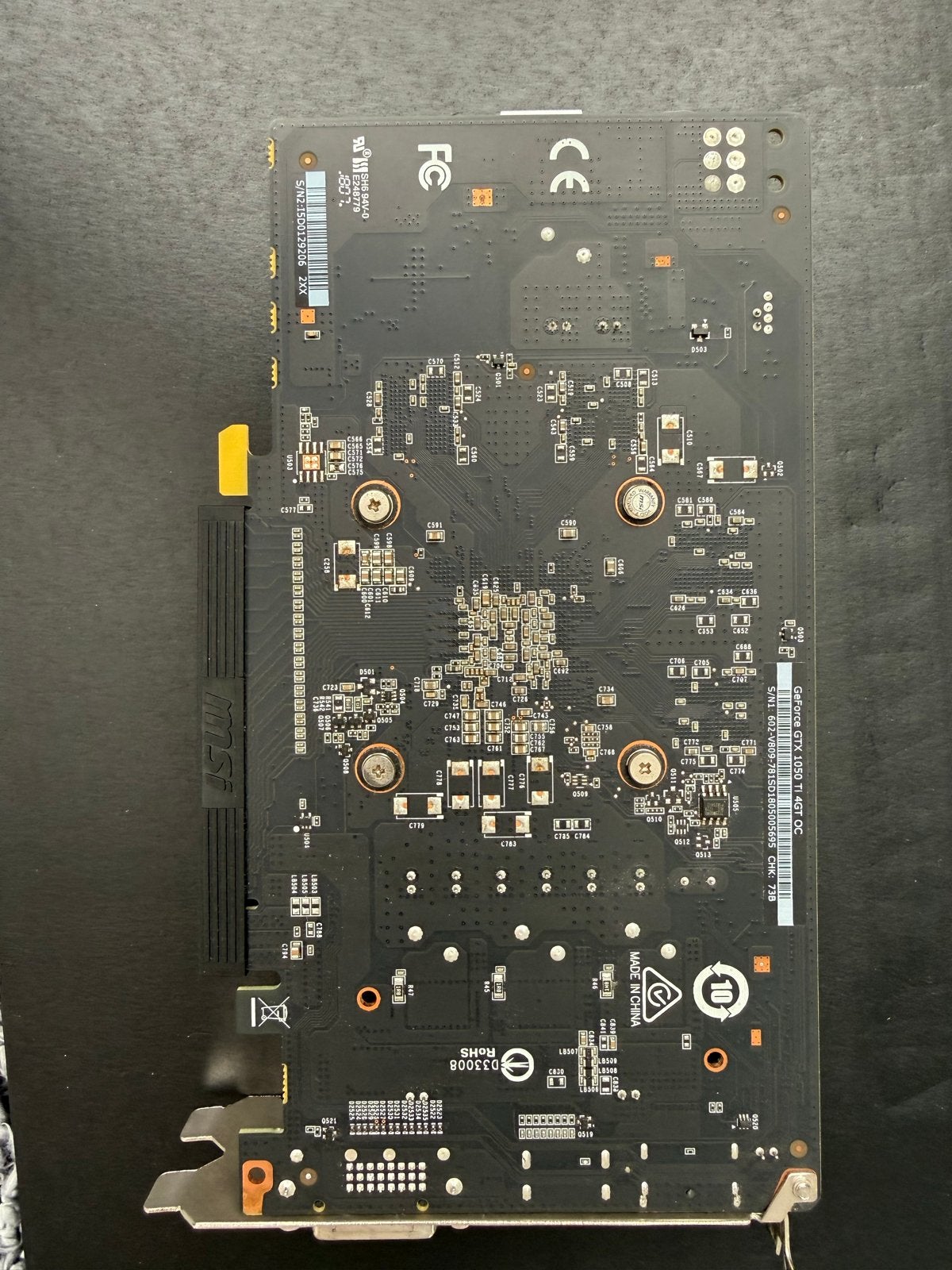 MSI GeForce GTX 1050 Ti 4GB Grafische Kaart, PCI-Express 3, Gebruikt, HDMI, Ophalen of Verzenden