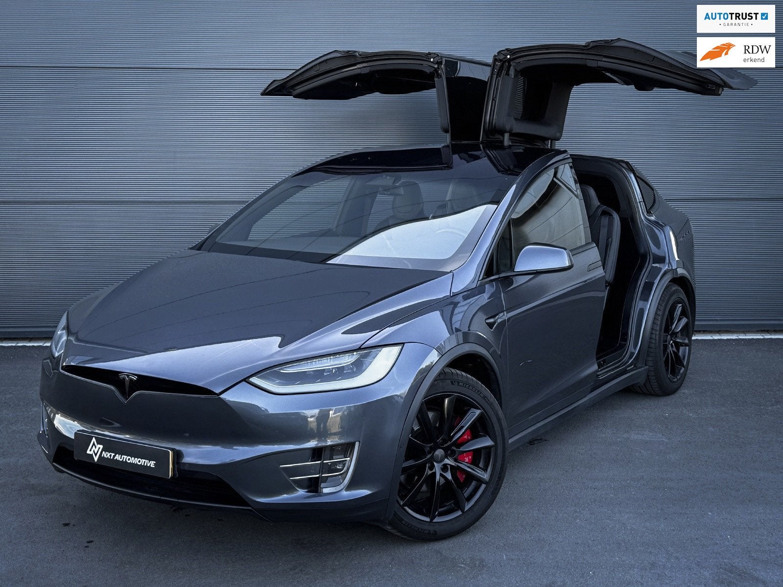 Tesla Model X 100D Performance AWD, SOH 91% Autopilot, Trekh, Auto's, Tesla, Gebruikt, 2433 kg, Origineel Nederlands, Vierwielaandrijving