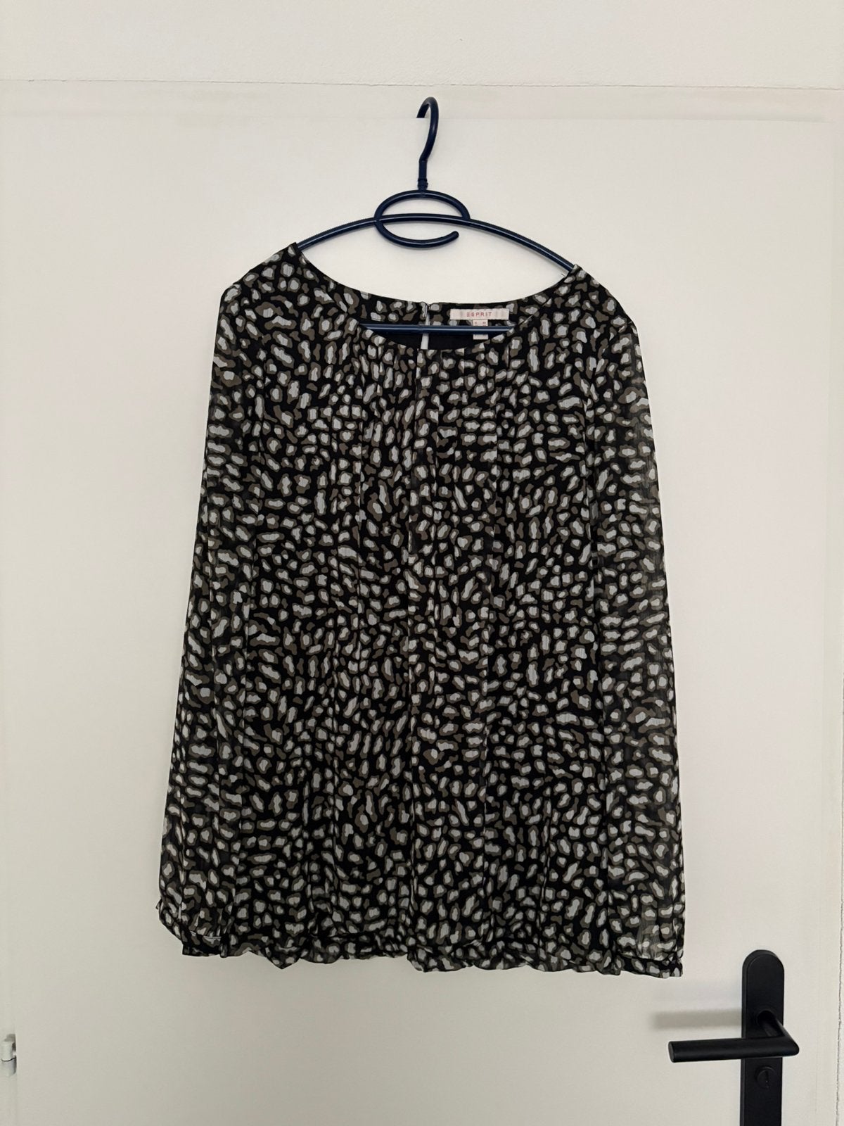 Panterprint blouse/shirt mt 40 Esprit, Ophalen of Verzenden, Zo goed als nieuw, Maat 38/40 (M), Overige kleuren