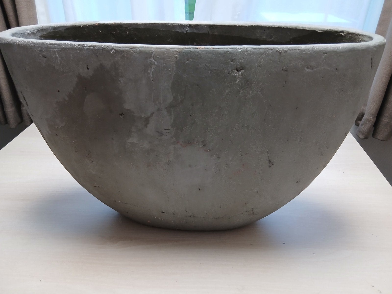 Prachtige zware landelijke bloempot, Tuin en Terras, Gebruikt, 40 cm of meer, Rond, Ophalen of Verzenden