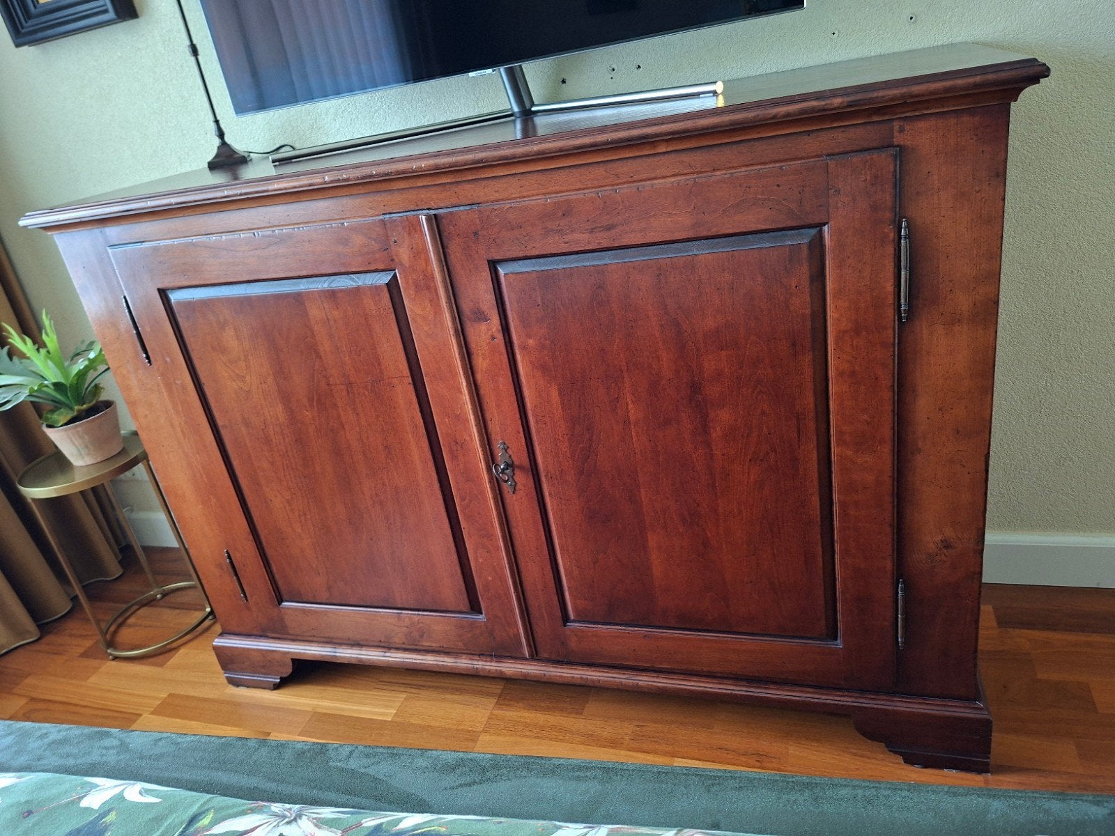 dressoir kersenhout massief kersen kast 160x55x110 hoog, Ophalen, Met plank(en), 150 tot 200 cm, Zo goed als nieuw