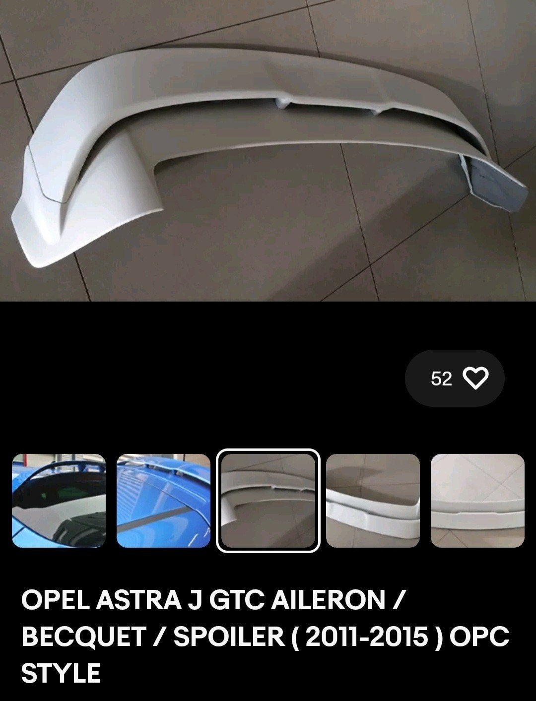 OPC Style Spoiler voor Opel Astra J GTC 2011-2015, Auto diversen, Ophalen