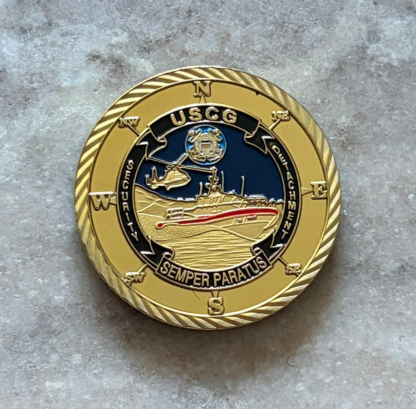 US Coast Guard coin, Ophalen of Verzenden, Landmacht, Amerika, Embleem of Badge