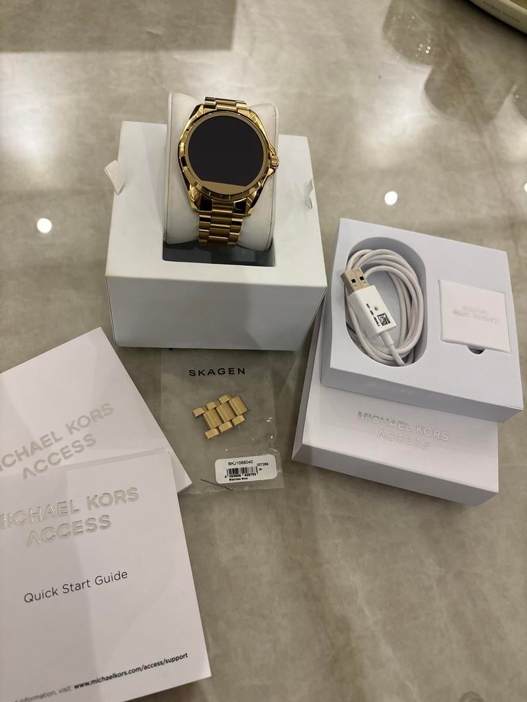 Michael Kors Access Smartwatch Goud met extra schakels, Ophalen of Verzenden, Zo goed als nieuw, Zilver, Android