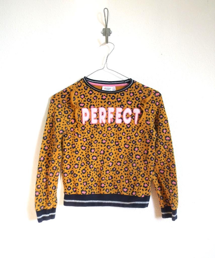 mooie Orange Stars trui maat 140 -146, Kinderen en Baby's, Kinderkleding | Maat 140, Meisje, Trui of Vest, Ophalen of Verzenden