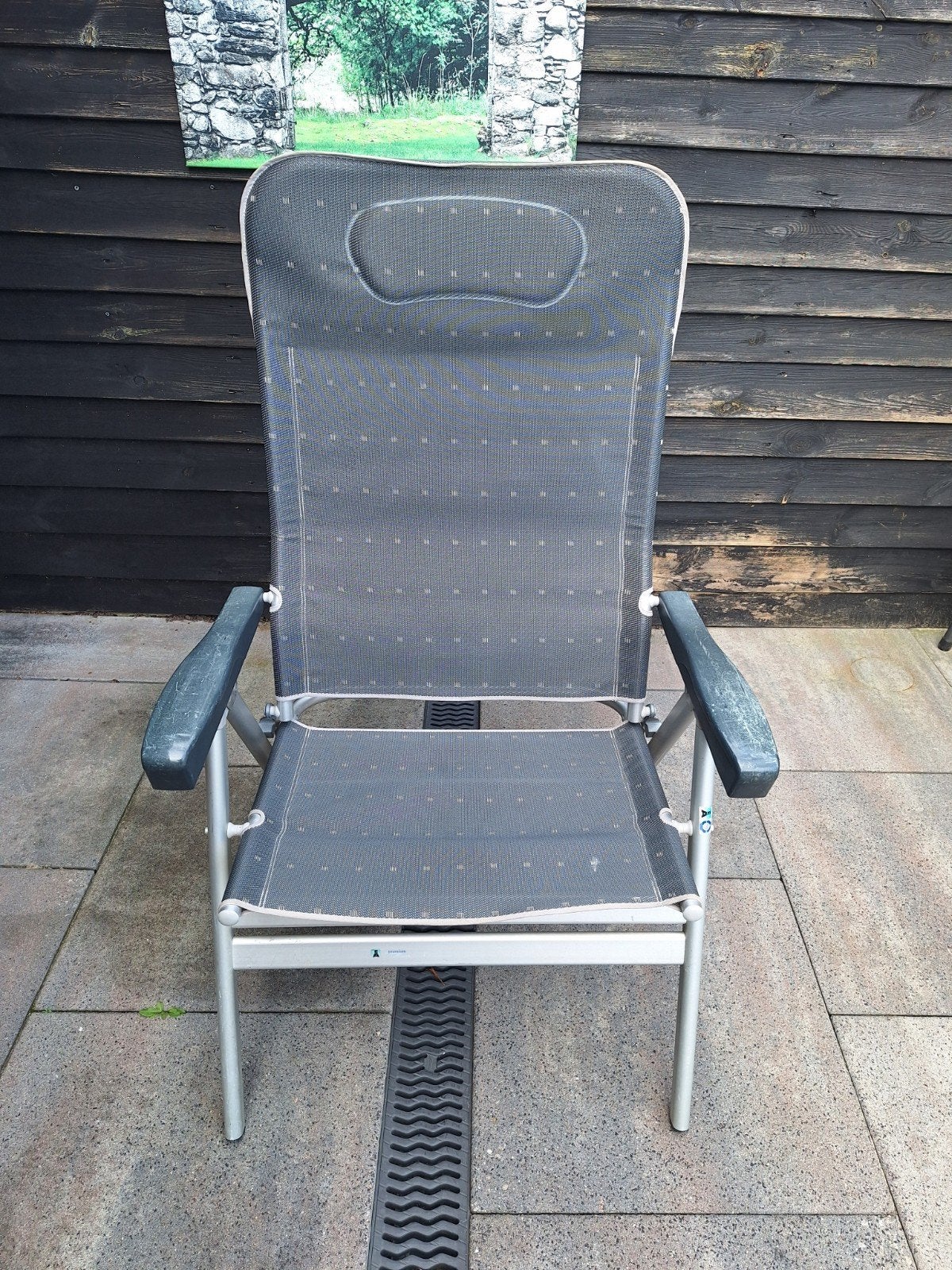 2 Crespo standenstoelen tot 200kg, Caravans en Kamperen, Ophalen, Gebruikt, Campingstoel