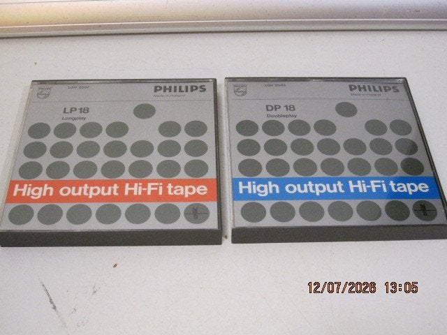 philips bandrecorden banden LP18 en DP18 in 1 koop (397), Audio, Tv en Foto, Bandrecorders, Ophalen of Verzenden, Onderdeel, Met banden