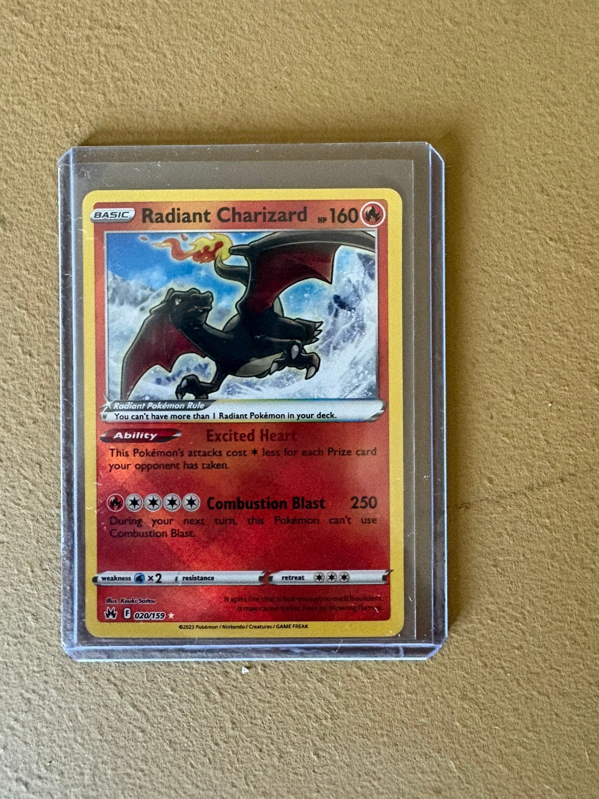 Radiant charizard 020/159, Ophalen of Verzenden, Nieuw