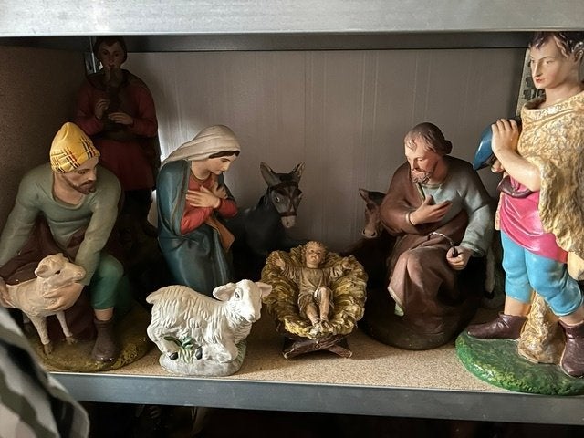 Kerstgroep  48 cm., Diversen, Kerst, Ophalen, Gebruikt