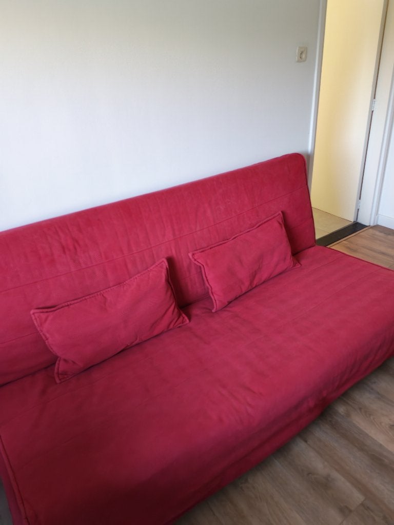 BEDDINGE LÖVÅS Three-seat sofa-bed, Gebruikt, 150 tot 200 cm, Driepersoons, Rechte bank