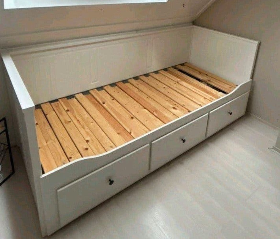 IKEA Hemnes bed met 3 lades - inclusief matras, Ophalen, Gebruikt, 90 cm, Eenpersoons