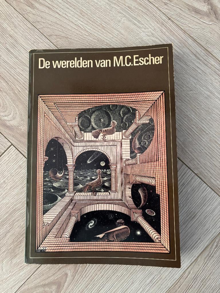 Boek; de werelden van M.C. Escher, Boeken, Kunst en Cultuur | Beeldend, J.L. Locher, C.H.A. Broos, Maurits Cornelis Escher, Ophalen of Verzenden