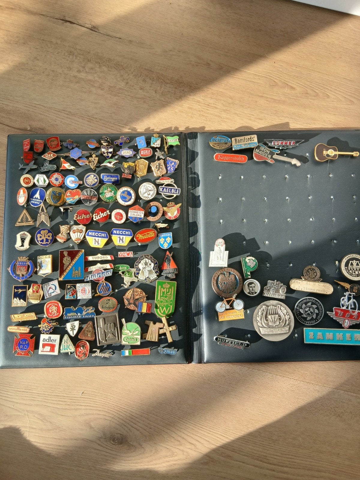 Grote collectie vintage speldjes en pins in album, Ophalen