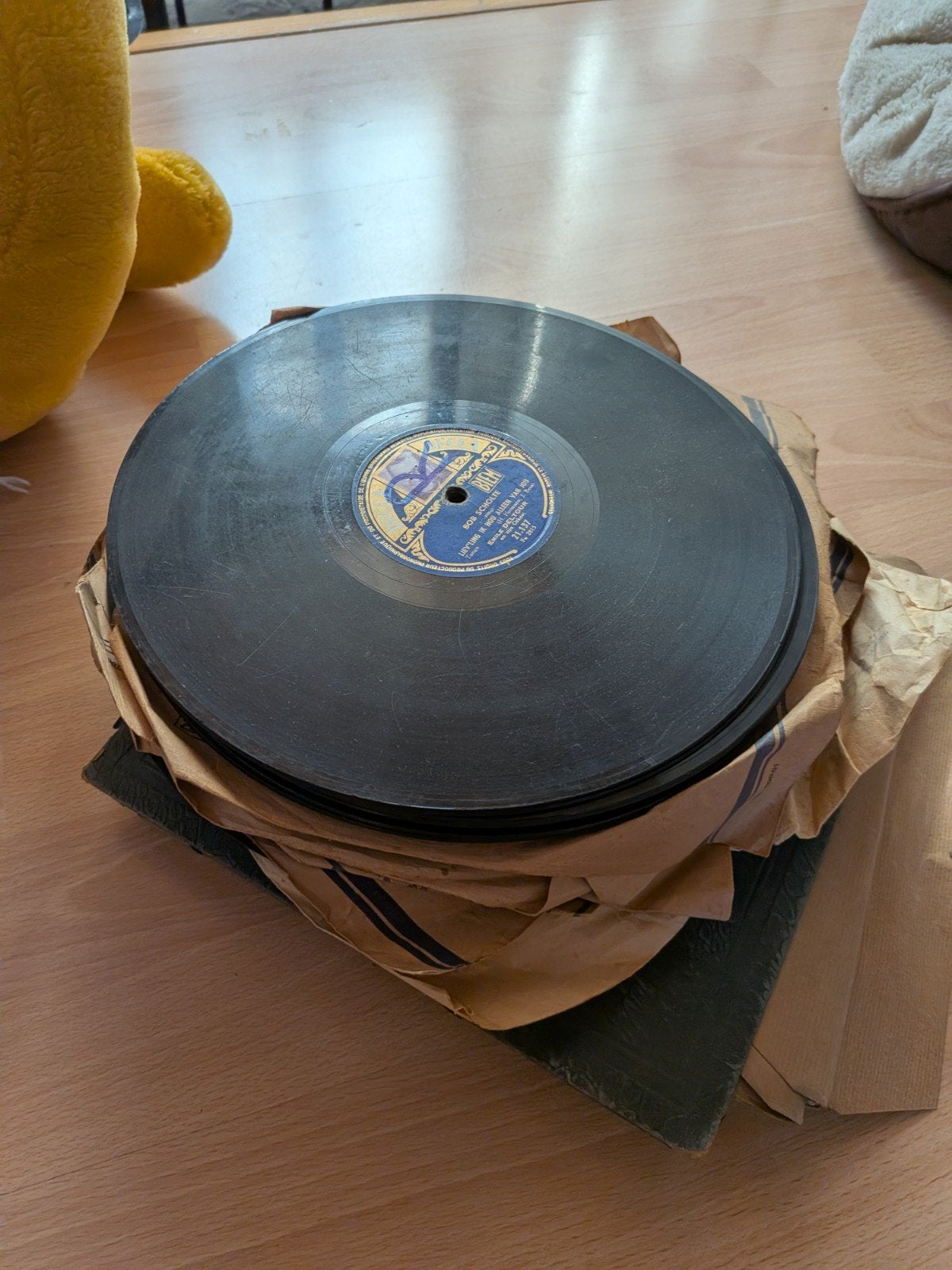 Vintage 78 toeren platen - Bob Scholte - BLUM, Cd's en Dvd's, Ophalen, Gebruikt, 10 inch, Inclusief binnenhoes