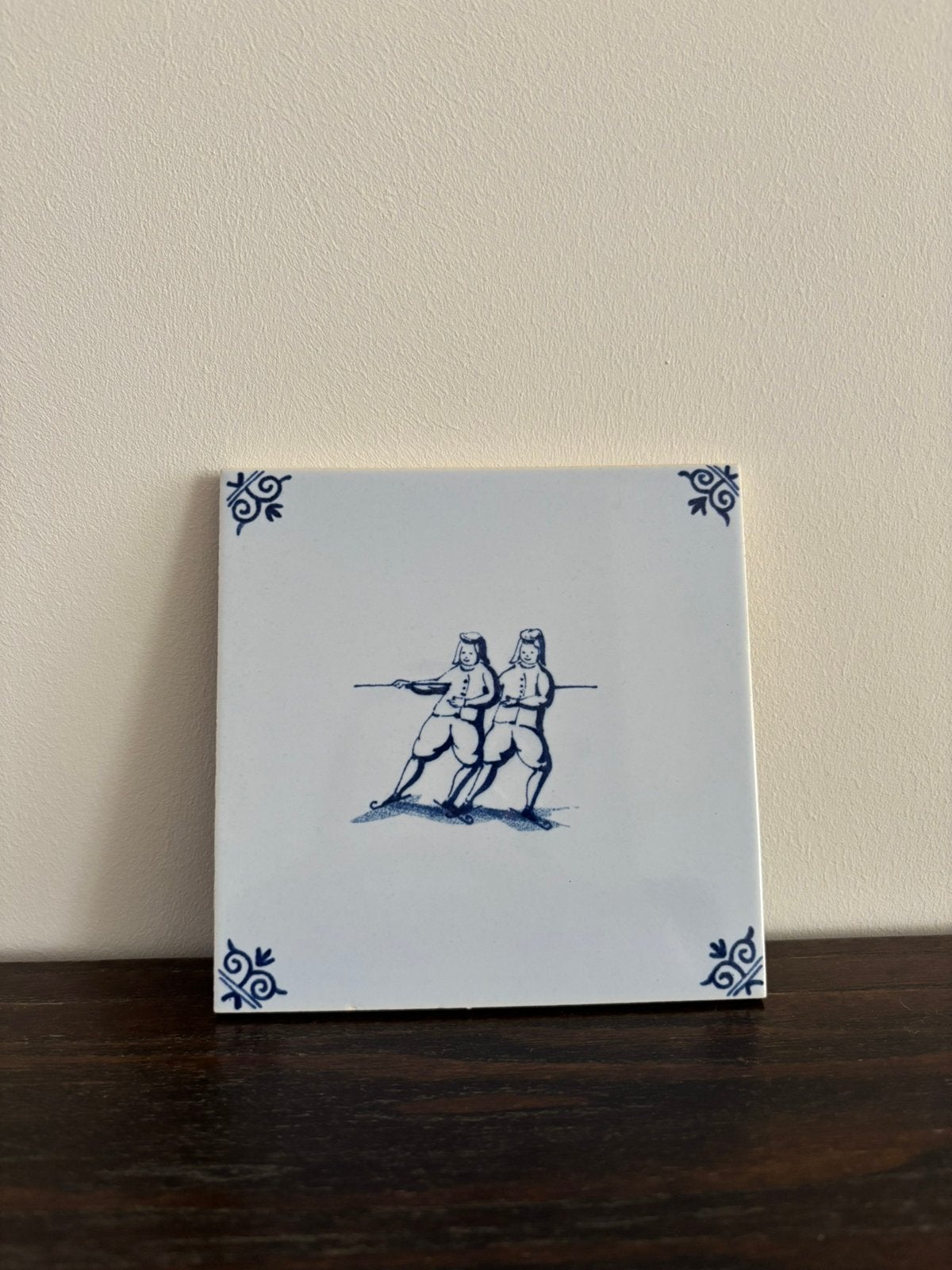 Westraven Utrecht keramieken tegel – vintage – 14 x 14 cm, Ophalen of Verzenden