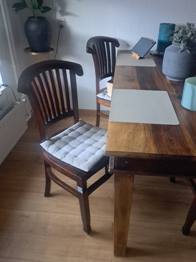 Houte stoelen 6, Ophalen, Bruin, Zo goed als nieuw, Vijf, Zes of meer stoelen
