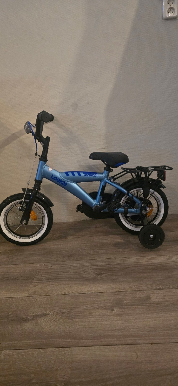 Loekie Snake kinderfiets 12 inch - niet gebruikt, Fietsen en Brommers, Ophalen, Zijwieltjes, Loekie, Minder dan 16 inch
