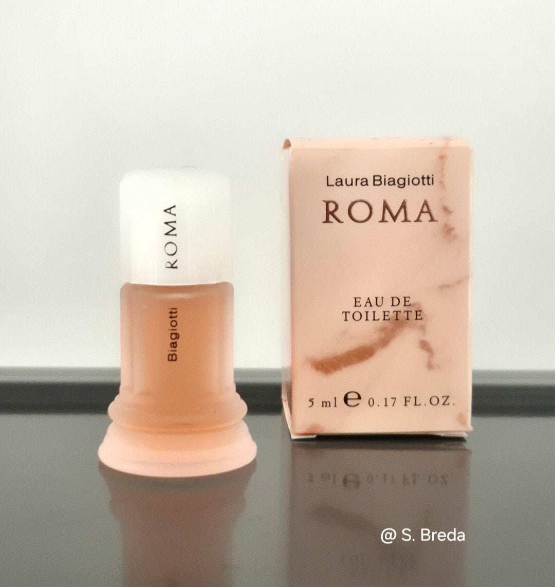 Laura Biagiotti - Roma - Eau de Toilette Miniatuur in doosje, Ophalen of Verzenden, Zo goed als nieuw