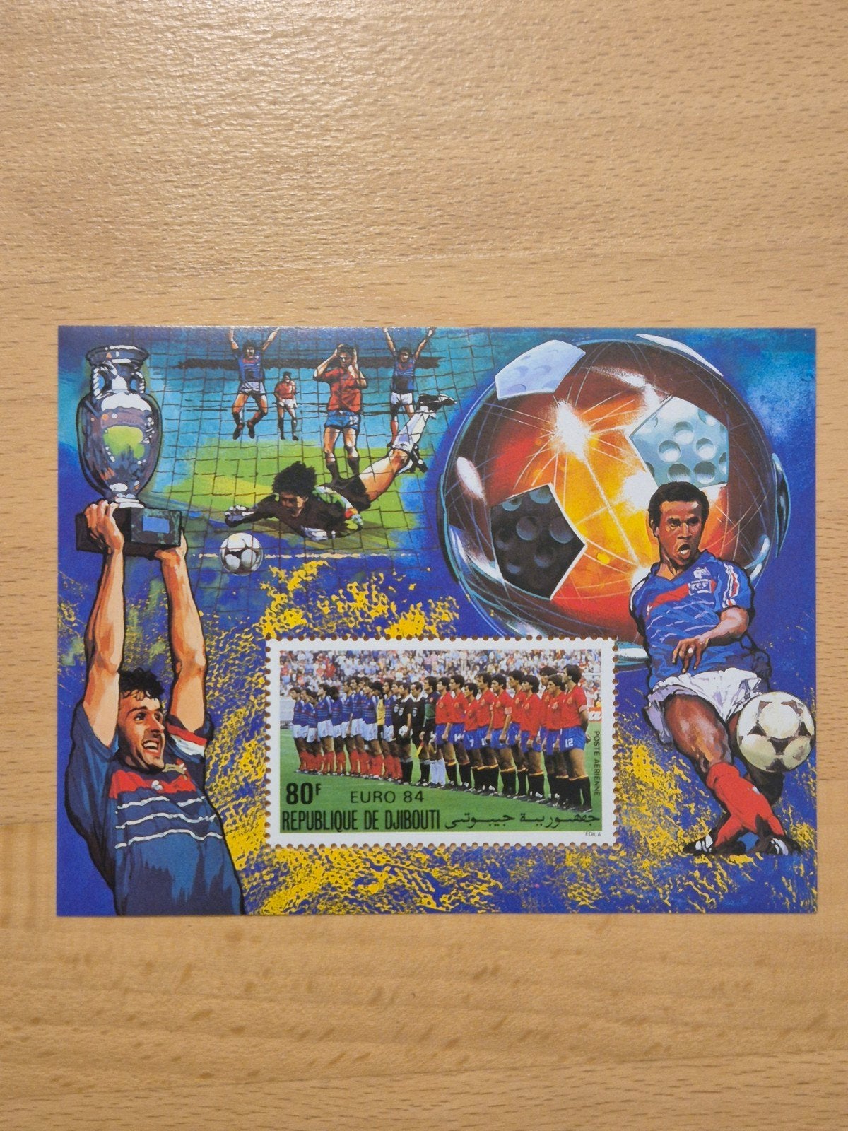 Djibouti 1984 voetbal, Ophalen of Verzenden, Overige landen, Postfris