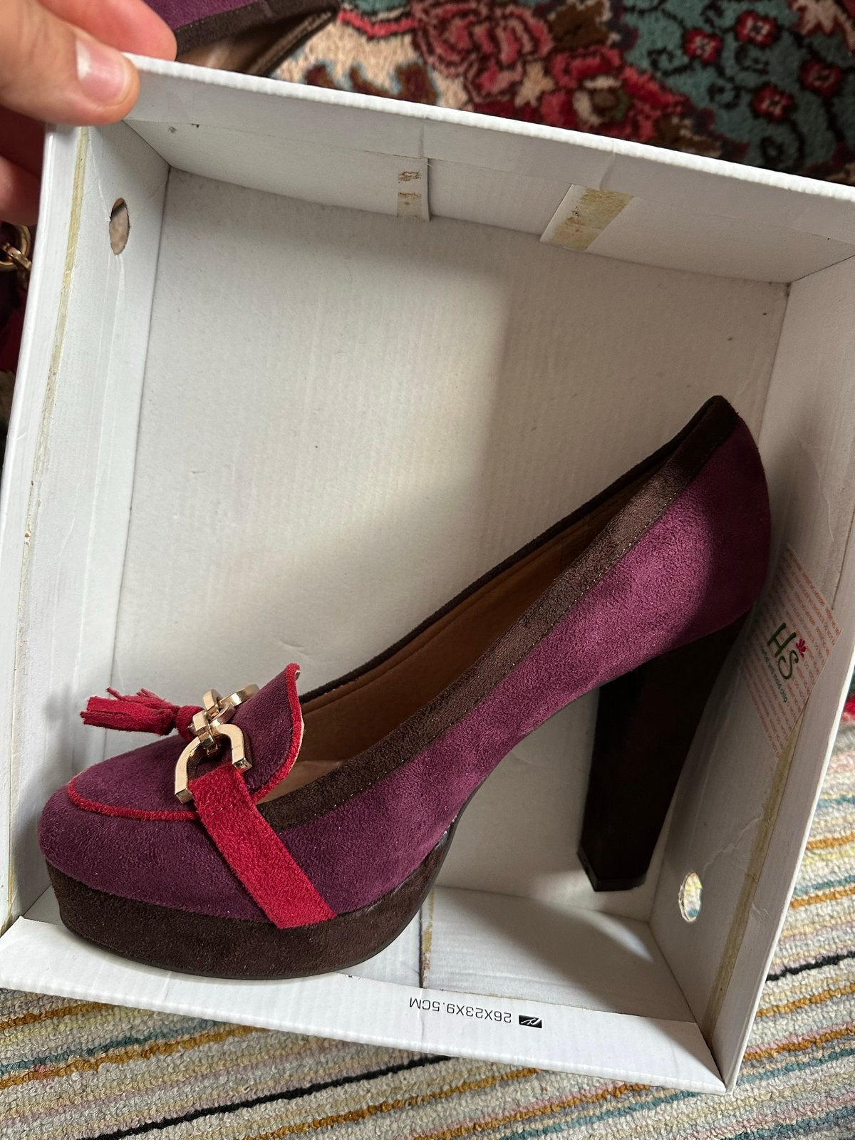 Pumps maat 40 stiletto’s paars rood bruin stiletto hakken, Ophalen of Verzenden, Zo goed als nieuw, Overige kleuren, Pumps
